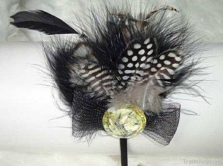 H-00167 fashion charming feather handmade hairband 2