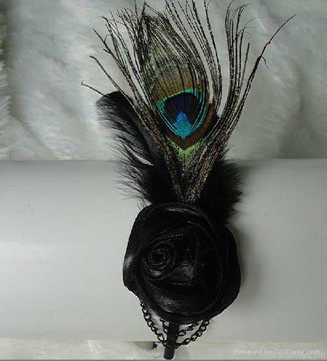 H-00167 fashion charming feather handmade hairband 5