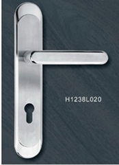 door handle with plate