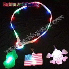 LED flashing necklace