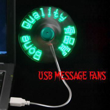 Light Up Message Fans with text 2