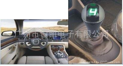 gear shift knob with digital number display