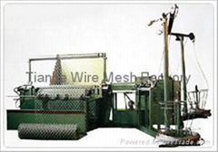 Chain link fence machine