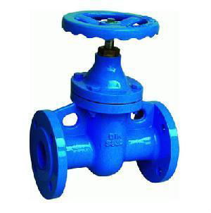 Din Cast Iron F5 Flanged Gate Valve Metal Seated