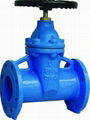 Din 3202 F5 Cast Iron Flange Resilient Seat Gate Valve 1