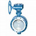 Cast Iron Lined Flanged Butterfly Valve