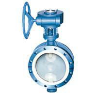 Cast Iron Lined Flanged Butterfly Valve