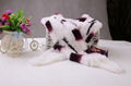 Rabbit Fur Scarves Fur Scarf Fur Shawl With Flowers Fur 7 Colors 2