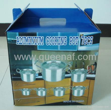 Aluminum 7 pcs cooking pots 4