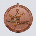 Round Metal Medal with copper plated 1