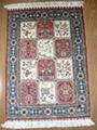 Hand knotted pure silk carpet 1