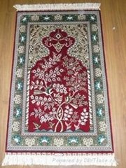Hand made pure silk carpet