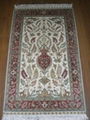 Hand knotted silk carpet