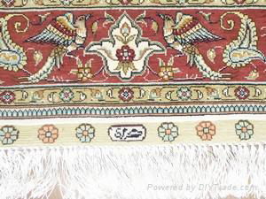 Hand knotted silk carpet 4