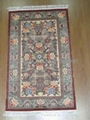 Hand knotted silk carpet