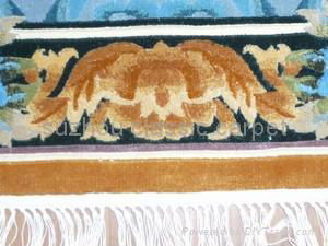 Hand made silk carpet spun silk  4