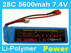 7.4V 5600MAH 28C CAR BATTERY