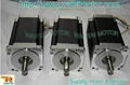 3PCS Nema 34 Stepper Motor Dual Shaft1600oz CNC Mill 1