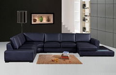 leather corner sofa f049