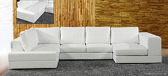 leather corner sofa  f027