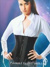 Sexy satin bustier underbust corset