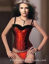 Sexy elegant pleated corset