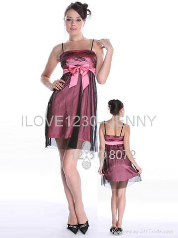 Prom Dress with Satin Bow