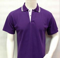 men's quality polo shirt with rib collar