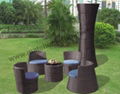 Outdoor stackable seating chair