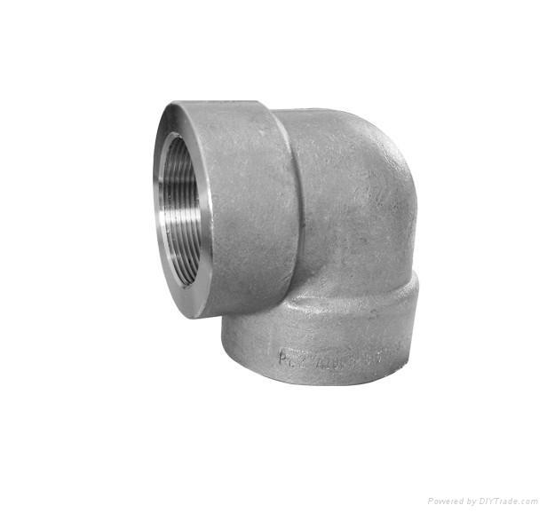 stainless steel socket/threaded elbow 4