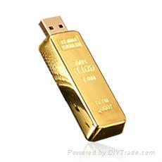 Gold bar USB drive