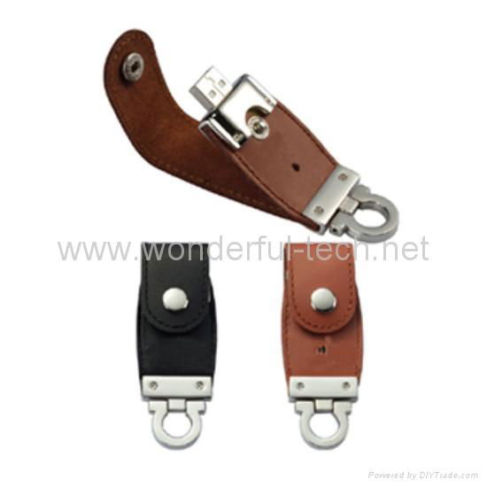Leather USB DISK 128MB TO 32GB WTU63 4