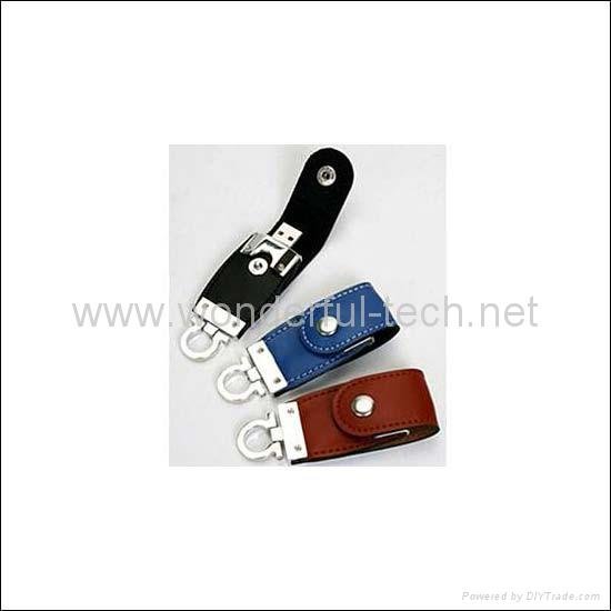Leather USB DISK 128MB TO 32GB WTU63 5