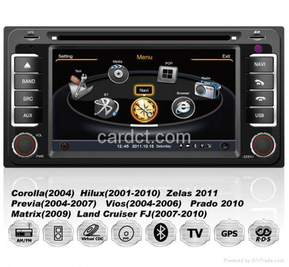 Toyota All-In-One Car DVD Player GPS Radio BT 3G Wifi SWC 7" Touchscreen