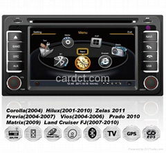 Toyota All-In-One Car DVD Player GPS Radio BT 3G Wifi SWC 7" Touchscreen