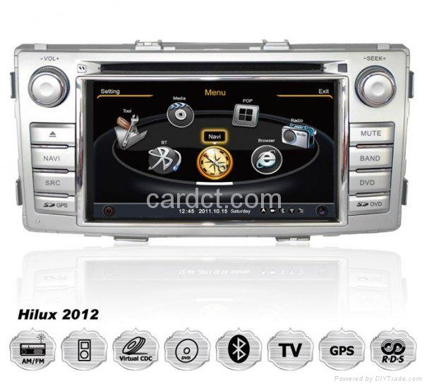 Toyota Hilux 2012 2013 Car DVD Player GPS Radio BT 3G Wifi SWC 7" Touchscreen
