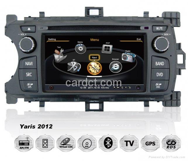 Toyota Yaris 2012 2013 Car DVD Player GPS Radio BT 3G Wifi SWC 7" Touchscreen