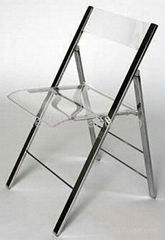 Acrylic folding chair