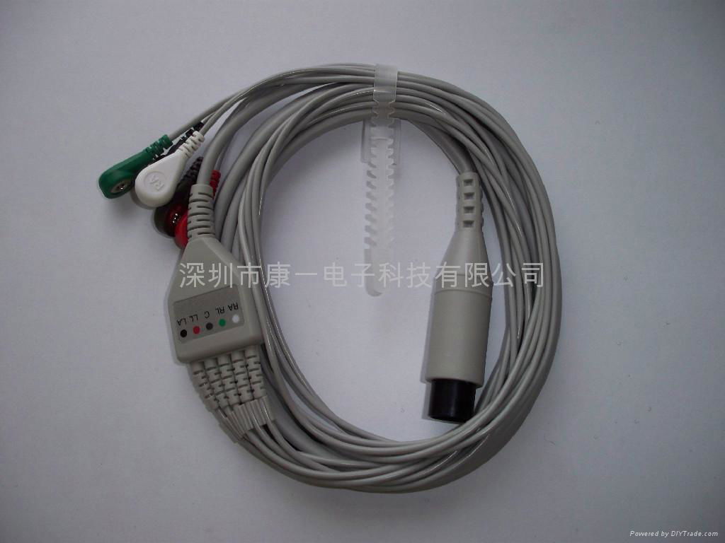 One-Piece Series Patient Cable With Leads