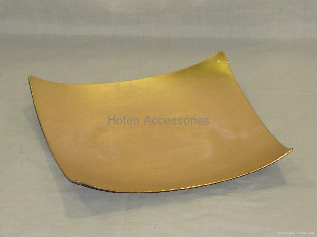 Gold Leaf Charger Plate