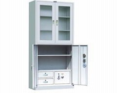 HDY-07A  door-facing glass cabinet w/inner safe