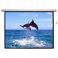 Motorized projection screen