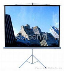 Tripod projection screen