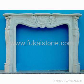 Marble fireplace