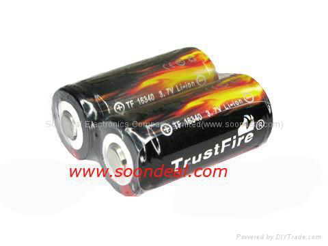 TrustFire TF16340 880mAh 3.7V Protected li-ion Batteries