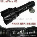 UltraFire C8 T6 LED aluminum Flashlight 3