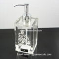 elegant acrylic liquid soap dispenser