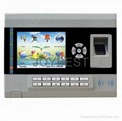 Color screen fingerprint time attendance and access control