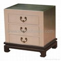 Silver leaf Bedside Cabinet