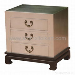 Silver leaf Bedside Cabinet 